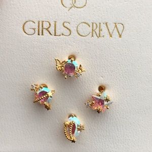 Girls Crew iridescent earrings Andromeda set